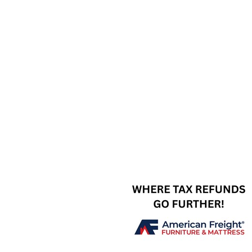 Lock in your furniture now with FREE layaway and pay when your refund hits. That’s how you stretch a refund! ✅ 100% Free Layaway ✅ Same-day delivery available or take it home with you! ✅ In stock (for now)! Assortment & availability may vary by location. We are located at: 1502 E Riverside Blvd, Loves Park Ph: 1 815-682-5433 | American Freight Furniture and Mattress