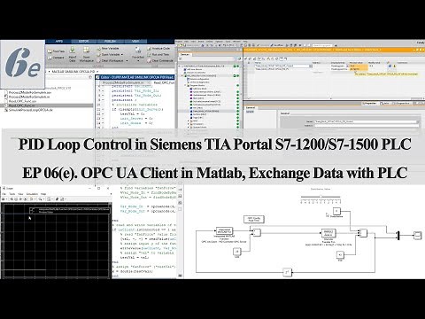 PID16 - Siemens PID06e - OPC UA Client in Matlab - Simulink Exchanges Data with PLC via OPC UA