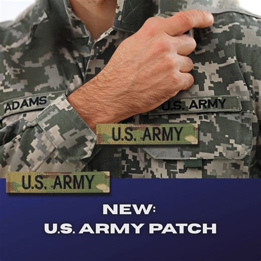 A small detail that carries weight. Our new hook-and-loop ARMY patch attaches securely to uniforms, jackets, packs, and bags—easy on, easy off, built to last. #army #armystrong #armypatches | McGuire Army Navy