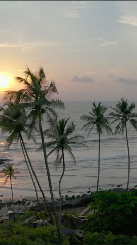 Discover Goa's Beaches with Serene Drone Views.