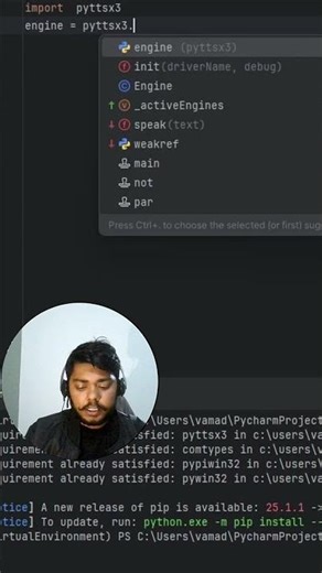 Laptop ko real voice dedo iss trick se #python #shorts