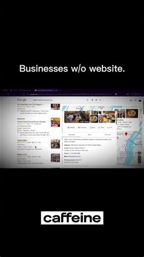 Build websites w/o coding with ‪@caffeineai‬