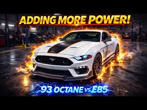 MACH1 Mustang E85 MONSTER! Making HUGE POWER / E85 vs 93 Comparison