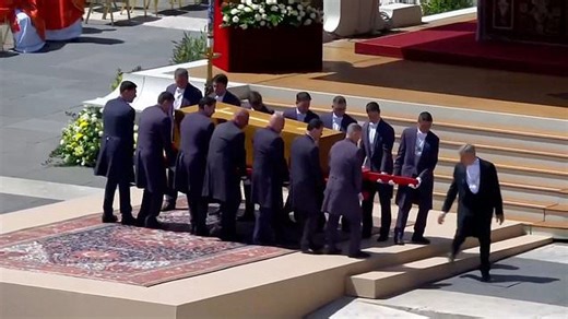 Pope Francis' coffin leads funeral procession through Rome