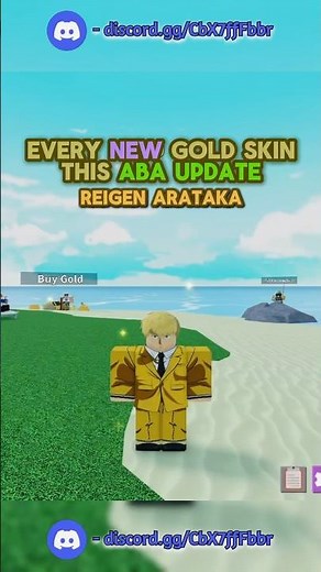 every new aba gold skin | #aba #roblox #anime #animebattlearena #deepwoken #aba