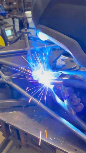 Stitch Welding at its finest! #enginemount #aircraft