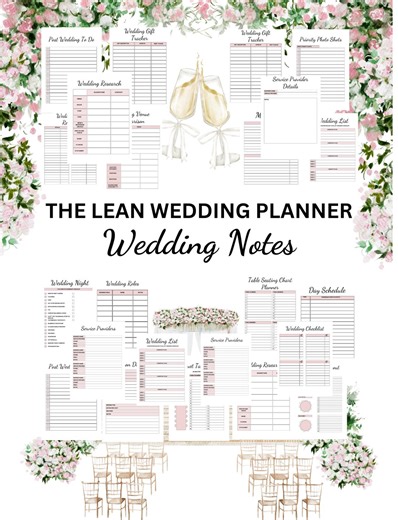 All in One Wedding Planner Printable, Wedding Organizer Book, Ultimate Wedding Checklist , Wedding Notebook, PDF Digital Download - Etsy Australia