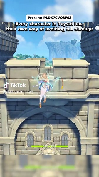 Every character in Teyvat has their own way of avoiding fall damage(gift:PLDX7CVQ8F42) #GenshinImpact #StoriesofFrostSnow #GenshinSnezhnaya #hoyoverse