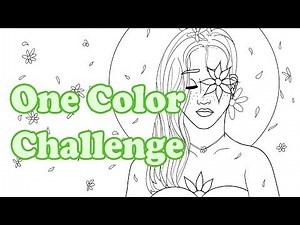 How do I Draw with Only ONE COLOR? | Art Challenge