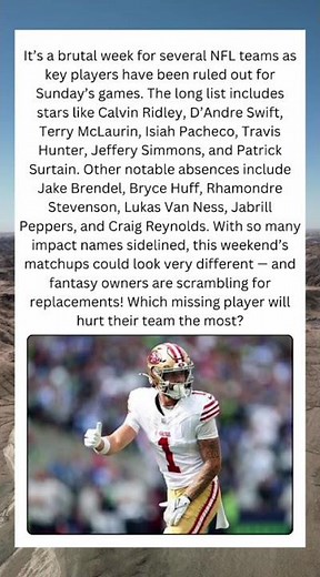 NFL Week 9 Injury Report: Star Players Ruled OUT 😱🏈