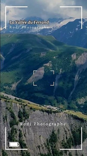 La vallée du Ferrand, Isère, Hautes-Alpes, France.