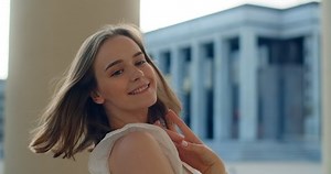 Young Dancer White Dress Dances On Stock Footage Video (100% Royalty-free) 1076420555 | Shutterstock