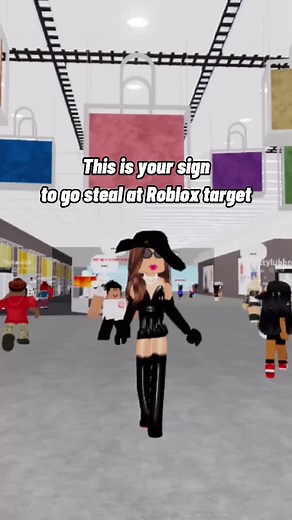 Step 1 to becoming rich😋 #richbich #roblox #robloxbarb #robloxmodel #robloxtarget #shoplifter #robbers #prettyaf