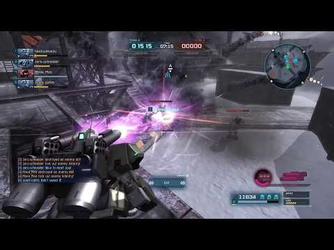 Gundam Battle Operation 2 GM Cannon II [400 Rated Match] Arctic Base Gameplay
