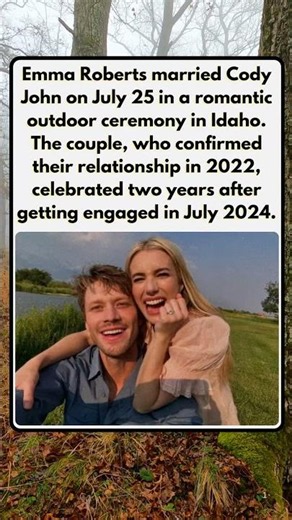 Emma Roberts Marries Cody John in Romantic Idaho Wedding Ceremony
