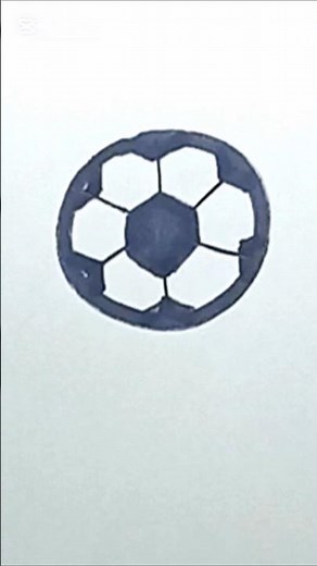 Cómo dibujar un balón de fútbol facil ⚽