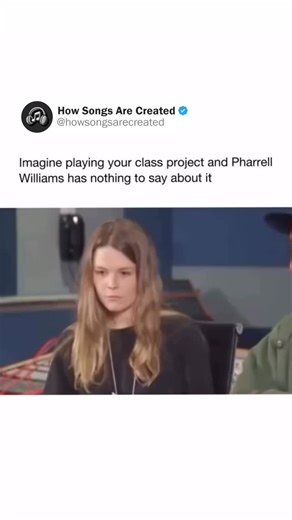 How Songs Are Created on Instagram: "In 2016, Pharrell Williams visited a music production class at New York University as a guest critic. During the session, students were invited to play original material and receive feedback. One of the students, Maggie Rogers, presented a song she had written titled Alaska. The track was played in the classroom while Williams listened alongside faculty and students. After hearing the song, Williams responded by stating that he had “zero notes” for it, indica