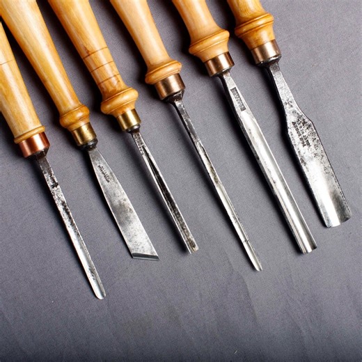 Set of 6 Carving Chisels and Gouges - Etsy