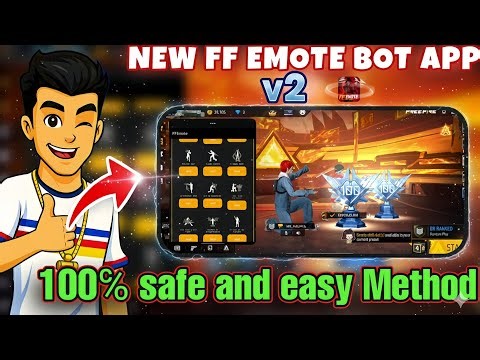 NEW FF EMOTE BOT APP V2 | 100% SAFE & EASY METHOD for FREE FIRE EMOTES!