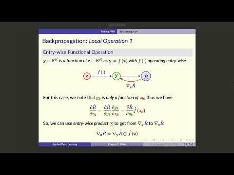 UofT DL Course - Lecture 18: Backpropagation over MLP
