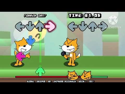 Crazy cat! (Top hat guy scratch cat cover) // cool fnf games
