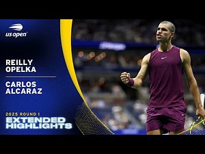 Reilly Opelka vs. Carlos Alcaraz Extended Highlights | 2025 US Open Round 1