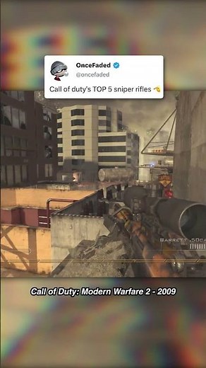 RANKING Call of Duty's BEST sniper rifles 🔥 #callofduty #nostalgia
