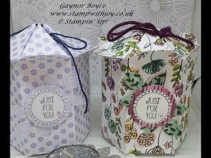 6 Sided fancy fold gift box Stampin' Up!