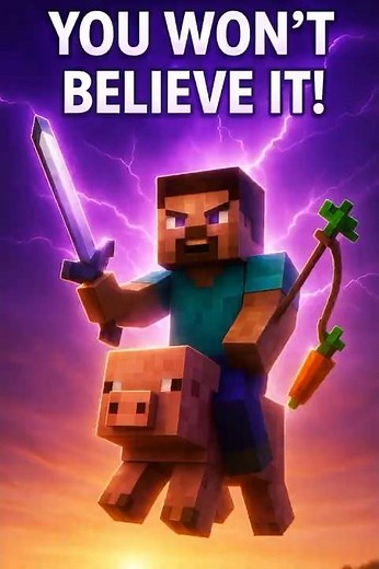 Minecraft’s Craziest Hack 🐷 Ride a Pig with a Sword & Carrot!