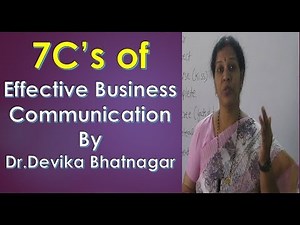 7 C's of Effective Business Communication