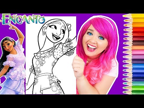 Coloring Encanto Isabela Madrigal | Pencils