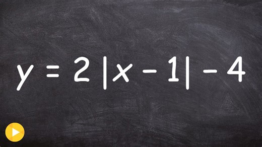 How to graph an absolute value equation using transformations