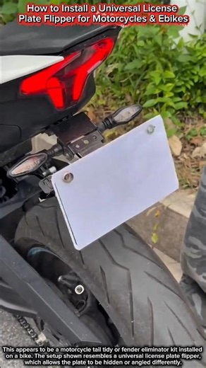 How to Install a Universal License Plate Flipper for Motorcycles & Ebikes