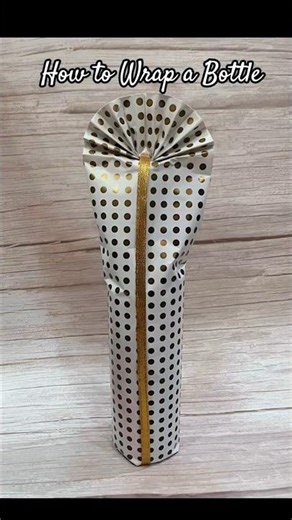 How to Wrap a Bottle | Bottle Wrapping DIY#wrapping #giftwrapping