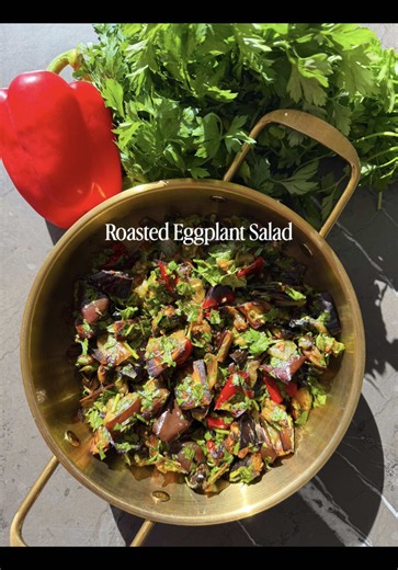 Roasted Eggplant Salad Recipe | Easy Shabbat Side Dish