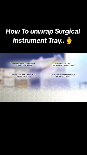 How to Unwrap Surgical Instrument tray...? . . . . #gynaecologist #nurse #theaterpractitioner #Doctor #foryou #MBBS #CSSD #surgeryassistant #surgical #ota #ksanurses #uknurses🇬🇧 #OTA #surgical #Instrument