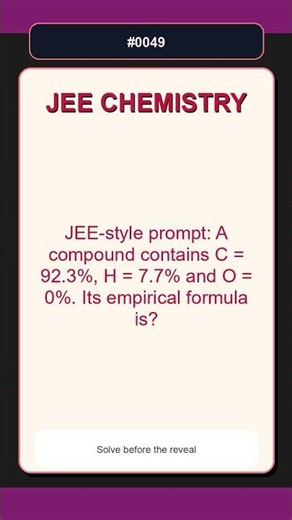 JEE Chemistry Practice Question 0049 | Stoichiometry | Hard