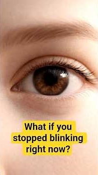 What Happens If You Stop Blinking?