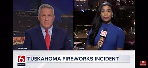 A fireworks explosion in Tuskahoma, Oklahoma, critically injured three people and left two others with minor burns Wednesday evening. The blast happened during the delivery of commercial-grade fireworks for the Choctaw Nation’s annual Boom in the Valley celebration, which has now been canceled. More here: https://www.newson6.com/story/686746ba569d9ba296feb354/fireworks-explosion-in-tuskahoma-critically-injures-3-here-s-what-we-know | MaKayla Glenn News On 6