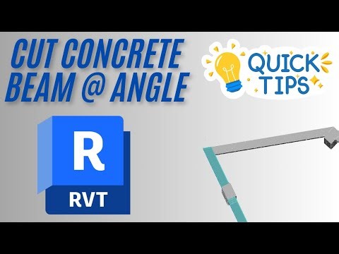 Revit Tips - Cut Concrete Beam at Angle
