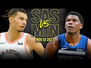 San Antonio Spurs vs Minnesota Timberwolves Full Game Highlights | Nov 10, 2023 | FreeDawkins