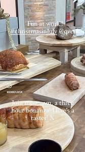 Do you know it’s Qvc when it’s Christmas in July! Our annual extravaganza, join me for three hours on the trot, food at two, followed by garden and decorations, followed by homeware, including the wonderful today’s special value aromatherapy diffuser and more! #festivefun ! X @abbyhorneloves @qvctalentmanager @althamsbutchers @qvcuk x | Debbie flint