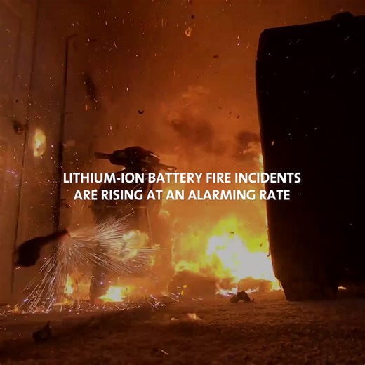 16K views · 3.3K reactions | With new technology comes new safety risks. Lithium-ion batteries are powering our lives in more ways than ever before and can be found in e-mobility devices like electric bikes, scooters, and vehicles. From the first sign of a problem, you could have less than one minute to escape a battery fire. Find out how to Take C.H.A.R.G.E. of Battery Safety. #BatteryFireSafety | Fire Safety Research Institute | Facebook