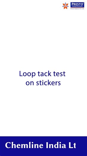 Loop tack test on stickers