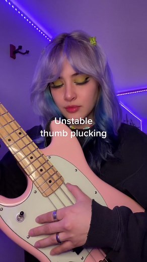 Technique makes a lot of difference #basstechnique #basstutorial #musician #pinkbass