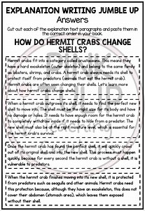 Explanation Writing - Paragraph Jumble Up - Etsy Australia