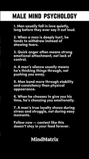 Psychology Facts That Explain How Men Really Think #psychology