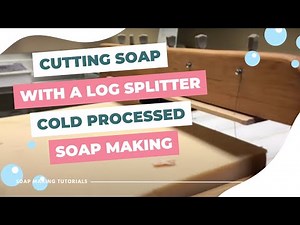 How to Cut Soap with a Log Spitter 🪵 Cold Process Soap Making