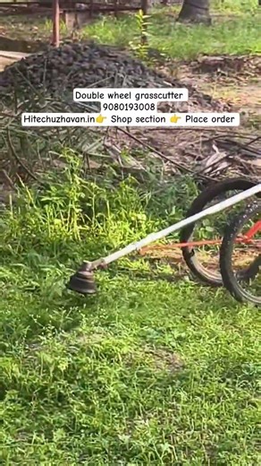 WHEEL BRUSHCUTTERS/TROLLEY BRUSHCUTTER/GRASSCUTTER MACHINE/PUSH TYPE BRUSHCUTTER #trending #farming