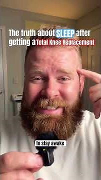 Can’t sleep after Total Knee Replacement? Don’t skip this video! #physicaltherapy #kneereplacement